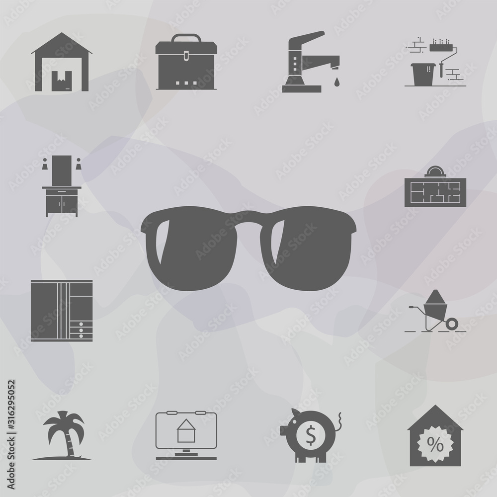 Poster sunglasses icon. web icons universal set for web and mobile