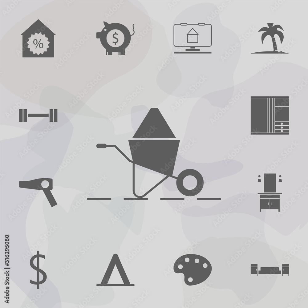 Poster garden trolley icon. web icons universal set for web and mobile