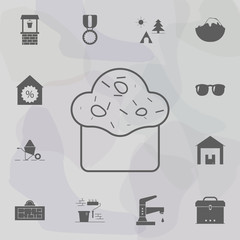 Cake cup icon. Web icons universal set for web and mobile