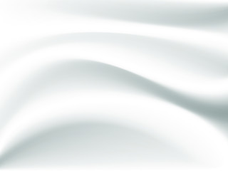 white silk cloth fabric wave overlapping with light and shadow. white and gray abstract texture background and copy space for web design