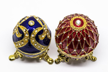 Russian souvenir, egg casket copy of Faberge