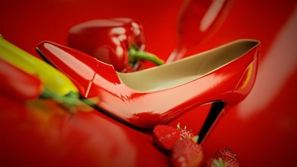 Spicy CGI Shoe rendering