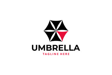 umbrella logo icon vector isolated
