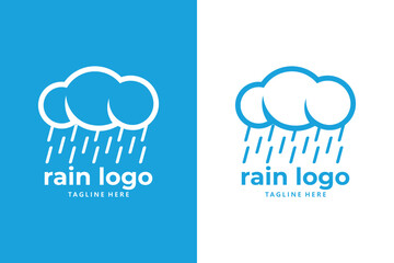 rain logo icon vector isolated - obrazy, fototapety, plakaty
