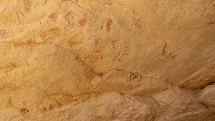 Ancient rock art in Sahara Desert