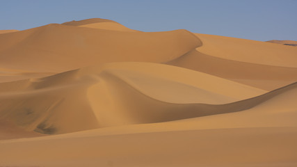 Dunes in Sahara desert