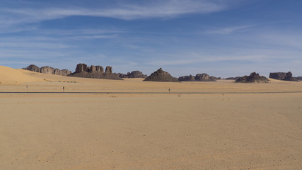 Landscape of Sahara desert