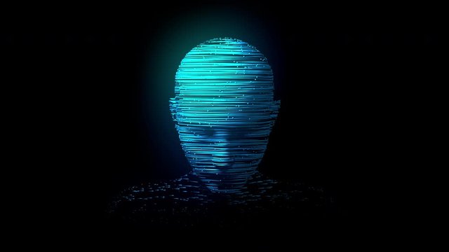 Artificial Intelligence Digital Technology Human Mind Person Face Fiction 3d Animation