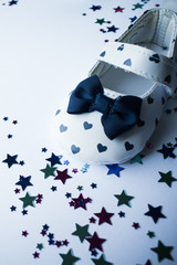 Baby cute shoe little balerina with colorful stars © Gosia