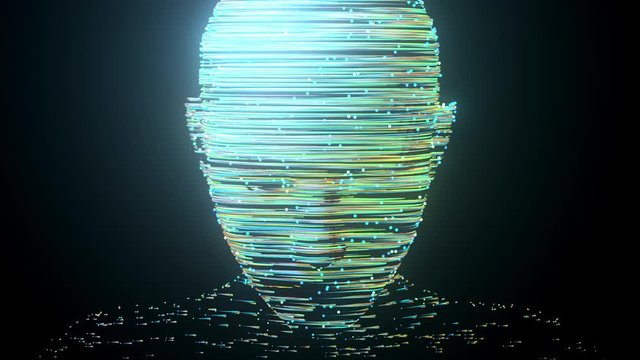 Artificial Intelligence Digital Technology Human Mind Person Face Fiction 3d Animation
