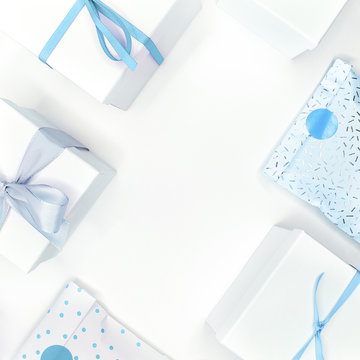 stationery envelope invitation card flatlay girly blue workspace feminine delicate modern planner bujo envelope