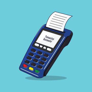  non-cash payment machines or credit cards - Illustration vector