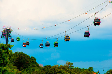 Cable Cars in Sentosa - Singapore