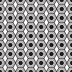 Seamless pattern geometric.Black and white background.Design for background