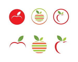 Apple logo icon vector illustration design