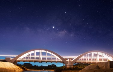 Observers at night have stars, milky way and galaxies filled the dark sky.