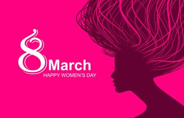 Happy Women Day. vector illustration