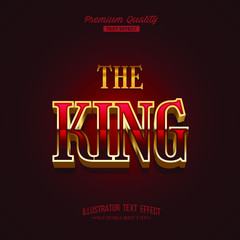 The King Vector Text Effect