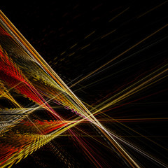 abstract background with colored light lines