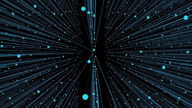 3D internet technology connection, big data transmission and storage, future technology communication