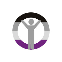 Isolated asexual gender avatar man vector design