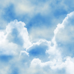 blue sky with white clouds