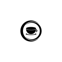 Coffee cup logo template vector icon design