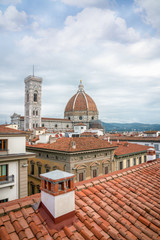 FLORENCE  in Italy with the great dome of the Cathedral