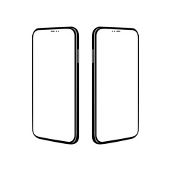 Smart phone mock up product vector illustration
