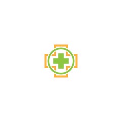 Medical cross logo template vector icon design