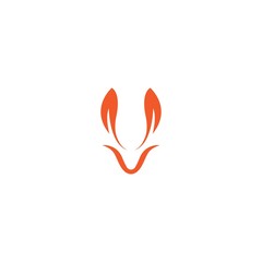 Fox logo template vector icon design