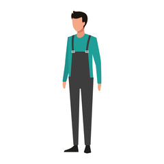 avatar young man standing icon