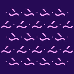 a pattern of abstract element with two color and flat design