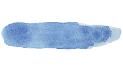 Watercolor Brushstroke Blue