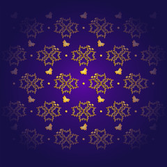 the ornament of calligraphy with color degradation