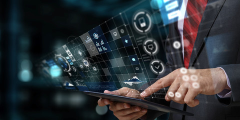 Connection technologies for business. Mixed media