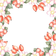 Square frame rosehips