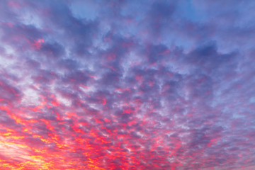 Beautiful clouds at dawn as a background