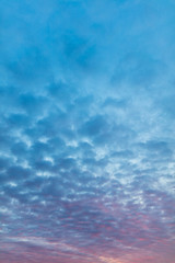 Beautiful clouds at dawn as a background