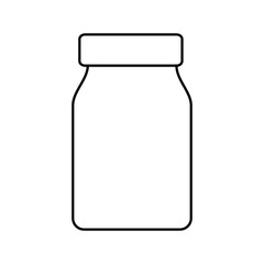 mason jar pot isolated icon