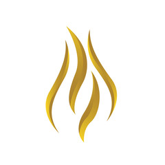 gold fire flames logo vector design icons elements © fandy