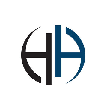 bold cool brand HH logo H initial Letter design vector graphic concept illustrations