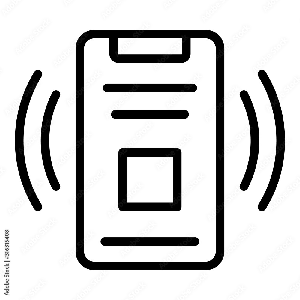 Poster smartphone online survey icon. outline smartphone online survey vector icon for web design isolated 
