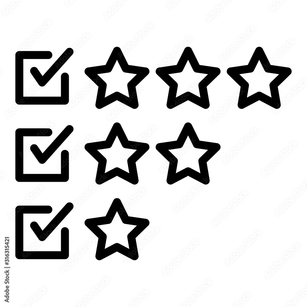 Poster online survey icon. outline online survey vector icon for web design isolated on white background