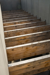 Fototapeta premium wooden roof massiv wood planks