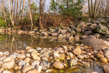 Majestic mountain river in Vancouver, Canada.
