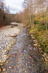 Majestic mountain river in Vancouver, Canada.