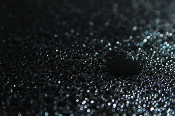 Water particles as background
