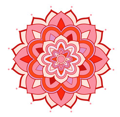 Mandala patterns on isolated background