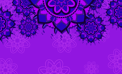 Background template with mandala designs